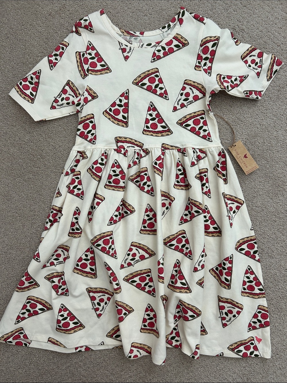 NWT Pink Chicken Pizza Party Steph Dress